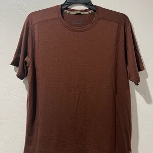Smartwool Men XL  Merino Wool T Shirt Brown Short Sleeve Baselayer Outdoor
